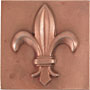 Fleur-de-lis Metal Tile