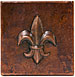 Copper Fleur de lis Tile
